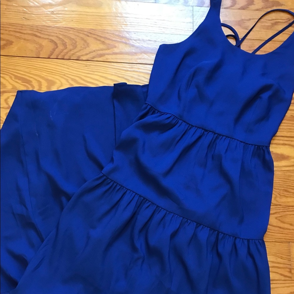Stand out blue Loft Maxi dress size 2